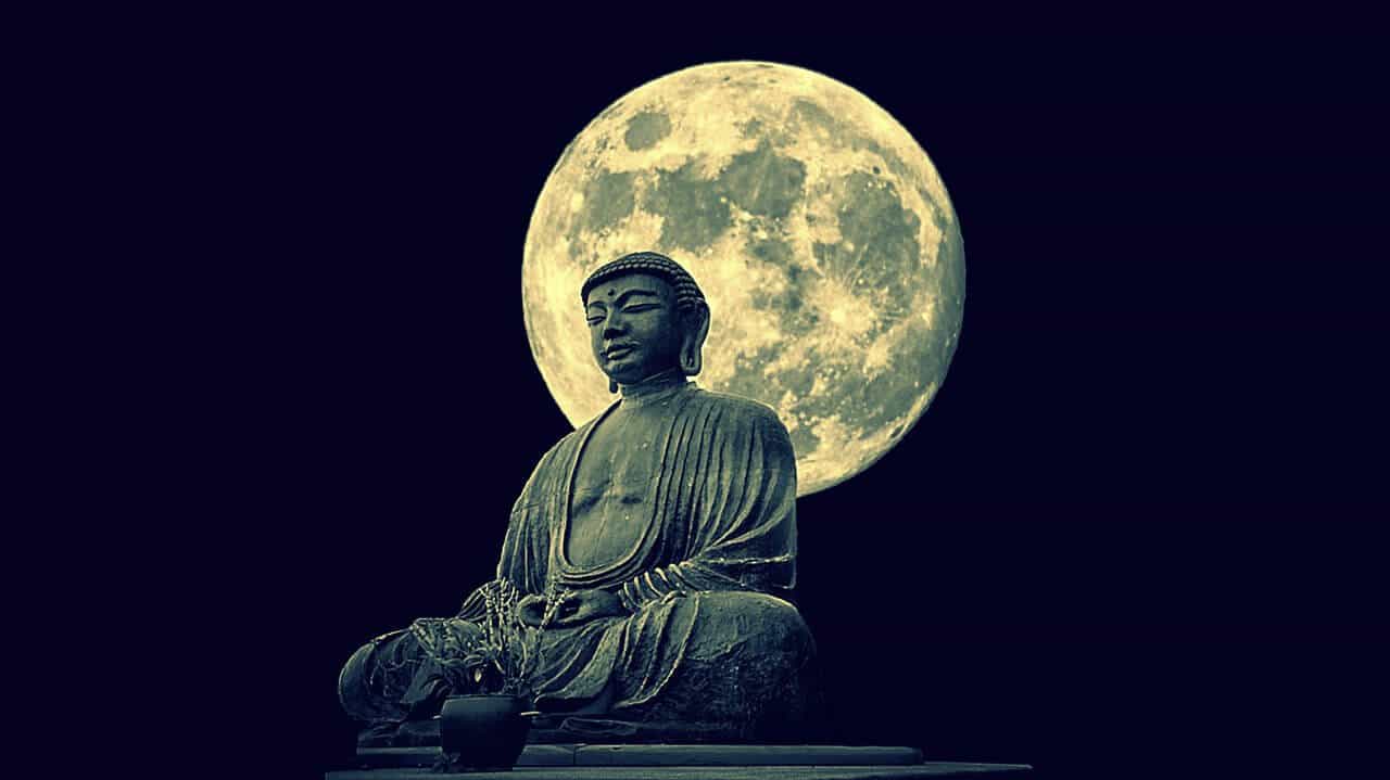 Wesak Moon or Buddha Full Moon Buddhism