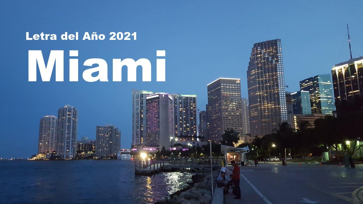 Letra y Predicciones del Año 2021 EE.UU en Miami